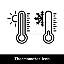 Line Thermometer Icon For Hot And Cold Temperature Symbols Thermometer Icon For Sponsored Hot Cold Icon Line Th Thermometer Cold Temperature Icon