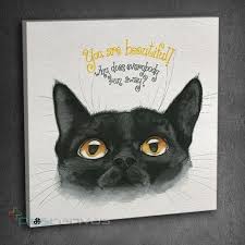 Black Cat Black Cat Sanat Kedi Sanati Sanat