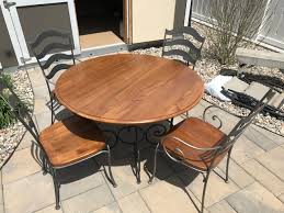 Spend this time at home to refresh your home decor style! Ethan Allen Solid Wood And Iron Dining Room Table Set Nex Tech Classifieds