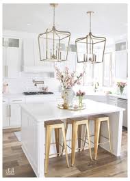 Blush Green Spring Tour With Fresh Faux Florals White Kitchen Gold Hardware Pink Is My Favorite In 2020 Classy Kitchen Kitchen Furnishings Spring Kitchen Decor