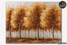 لوحات فنية اشجار الغابة سفير ارت للديكور Brown Wall Art Art Painting