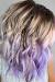 Reverse Ombre Blonde And Purple Hair