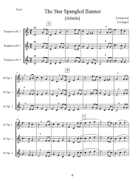 Trumpet traditional trumpet traditional trumpet free sheet music star spangled banner. Trumpets Star Spangled Banner