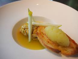 Anne Sophie Pic Rillettes De Rouget Au Curry Gelee De Pomme Granny Smith Le Chas Et La Louche Repas Gastronomique Recettes De Cuisine Entree Gastronomique