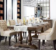 When reduced the table seats 8, fully extended it seats 12. Lorraine Extending Dining Table Pottery Barn