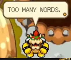 Too Many Words