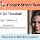 Cooper Street Workshop: How We Translate event image
