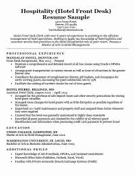 Hotel Front Desk Job Description Resume Elegant Hotel Clerk Resume Sample Resume Examples Front Desk Job Resume Samples