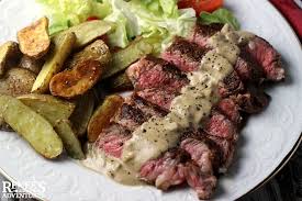 Steak Au Poivre With Fingerling Potatoes Renee S Kitchen Adventures Easy Dinner Recipe For Steak Au Poivre Fingerling Potatoes Recipes Fingerling Potatoes