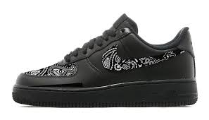Black Bandana Air Force 1 Custom Nike Air Force 1 Low Shoes Black Black Bandana Scarf Bandana Fever Black Nike Shoes Nike Air Shoes Custom Nike Shoes