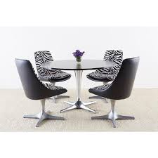 The zebra dining chair on alibaba.com are perfectly suited to blend in with any type of interior decorations and they add more touches of glamor to your existing decor. Mid Century Chromcraft Zebra Swivel Dining Chairs Set Of 4 Chairish