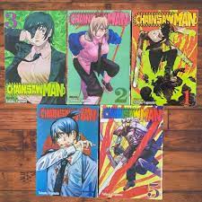 Comic Book Anime Chainsaw Man Manga Volume 1 - 5 Full Set English Free  Express | eBay