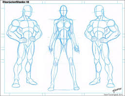 Blank Templates 10 By Stourangeau On Deviantart Figure Sketching Human Drawing Figure Drawing