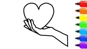 He put the autographbook in his pocket and hurried up the steps. How To Draw A Hands Holding A Heart For Kids Hands Holding A Heart Coloring Page For Kids Youtube