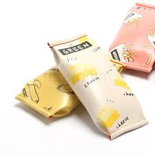 1 Pcs Cute Kawaii Fruit Cake Macaroon Cookie Koran Japanese Pencil Pouch Case Bag School Makeup S Japanese School Supplies Creative Stationery Cute Pencil Case