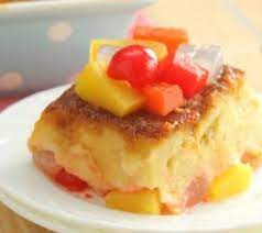 No Bake Fruity Cheesecake Panlasang Pinoy Recipes Recipe Caramel Bread Pudding Dessert Recipes Pudding
