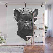 641 x 650 jpeg 60 кб. King French Bulldog Wall Mural By Zhivechkova Art Society6