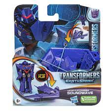 Transformers Toys EarthSpark 1-Step Flip Changer Soundwave Action Figure -  Walmart.com