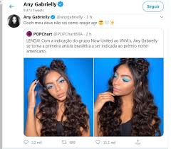 Any Gabrielly E A Primeira Brasileira Indicada Ao Vma Nao Sei Como Reagir Quem Quem News