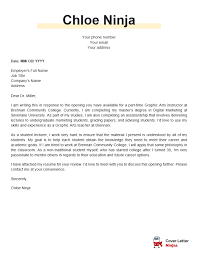 Through such letters, applicants market themselves to the employer here is a good example of a job application letter organized in the right format to ensure a logical and coherent flow. Cover Letter Example For A Teaching Position In A Community College Cover Letter Ninjas