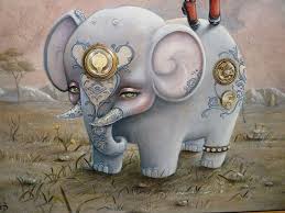 Kukula Elephant Art Art Pop Surrealism