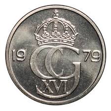 Termen öre kommer från myntet aureus ('guld') som användes i romerska riket, och var värt 25 silverdinarer. Alvin Sverige Carl Xvi Gustaf 50 Ore 1979 Eskilstuna