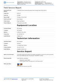 Field Service Report Template Better Format Than Word With It Report Template For Word Contents Page Template Book Report Templates Report Template