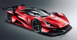 Ferrari Hypercar Gte Concept Ferrari Lemans Hypercar Gt 2020 Lmp1 Sportscar Endurance Car Concept Cars Futuristic Cars Concept Car Design