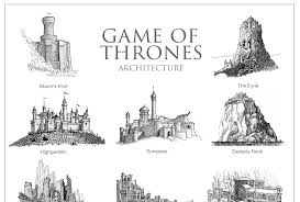 Hbo's groundbreaking series game of thrones. What The Architecture Of Game Of Thrones Harry Potter And Star Wars Looks Like As Pen And Paper Drawings Mental Floss
