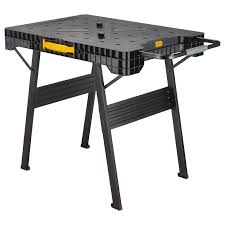 Dewalt 33 In Folding Portable Workbench Dwst11556 The Home Depot In 2020 Portable Workbench Folding Workbench Adjustable Height Work Table