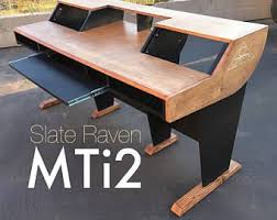 17 Unit Angled Music Producer Recording Desk Console Studio Recording Studio Furniture Music Studio Room Home Studio Desk