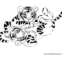 Printable black bear cubs playing coloring page. Playful Cubs Coloring Pages Surfnetkids