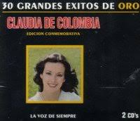 Se inició muy temprano en el campo artístico. Claudia De Colombia 30 Grandes Exitos De Oro Amazon Com Music