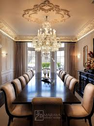 Ornate Ceiling Details Long Dining Room Tables Extra Long Dining Table Traditional Dining Rooms