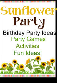 Outdoor children's toys, can also be used as garden decorations for parties. Sunflower Birthday Party Ideas 4 Kids