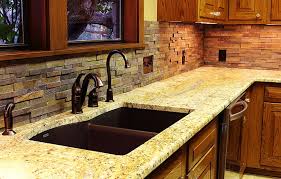 Stone Backsplash For The Kitchen Rock Your Home With Stone Interior Accents Stacked Stone Backsplash Slate Backsplash Kitchen Design Countertops