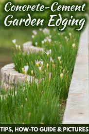 Lawn edging has so many different uses in the garden: Concrete And Cement Garden Edging Tips How To Guide Pictures Garden Tabs