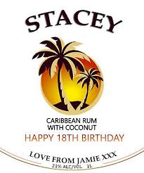 A brief history about malibu. Personalised Malibu Coconut Rum Bottle Label Party Birthday Wedding Ebay