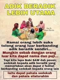 Akankah hubungan itu masih sama ketika masa kecil dahulu.ketika bertengkar kemudian. Sebelum Sibuk Tolong Orang Lain Tengok Adik Beradik Kita Dahulu Ada Masalahkah Susah Atau Senangkah Gempak