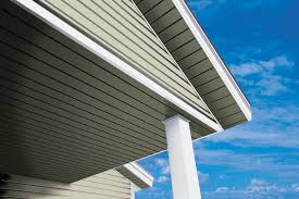 Vinyl siding products can actually look very good and be hard for a passer by to tell that it's not. Soffit