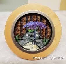 Grey totoro amigurumi crochet pattern stylish handmade grey totoro amigurumi is a great gift to a your friend. I Did This Little Cross Stitch Of Totoro For My Brother As A Bday Gift What You Think Ghibli