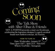 Fashion designer alber elbaz, 59, has died in paris from covid. Watch Alber Elbaz S New Talk Show With Net A Porter Showstudio