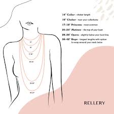 Slightly larger than the #1 chain, the #2 size is used for fine jewelry such as necklaces and bracelets, and can also be used for (advertising items), key chains, neck chains, etc. Necklace Length Chart Find Your Size Rellery