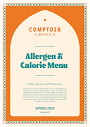 Allergen & Calorie Menu