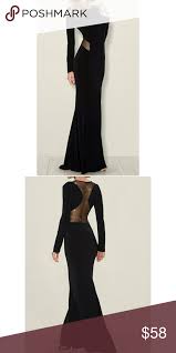 Venus Long Detailed Black Dress Detailed Black Dress Dresses Black Dress