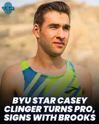 It's official: BYU superstar Casey Clinger has turned PRO and is signing  with Brooks! 🚨🥳 The Cougar ace announced