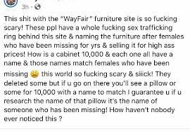 I doubt it can handle being. Wayfair And Sex Trafficking Is There Any Truth To This Awfuleverything
