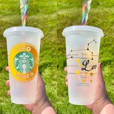 Leo Starbucks Cup Leo Gifts Starbucks Cold Cup 24oz Starbucks Tumbler Iced Coffee Cup Leo Zodiac Zodiac Cup Birthday Gifts In 2021 Iced Coffee Cup Starbucks Cups Custom Starbucks Cup