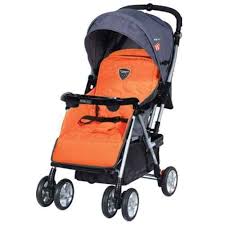 Massimo Ricco P201 Stella Cift Yonlu Bebek Arabasi Turuncu Ilke Bebe