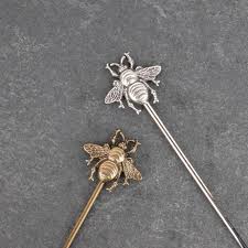 Bumble Bee Hair Stick, Summer Hair Accessory, Insect Hair Jewelry,  Victorian Hair Pin, Garden Lover, Women Birthday Gift, Nature Bun Holder